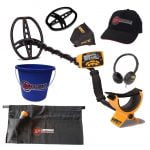 Garrett Ace 400i met Pieterman cap , vondstentas en vondstenafvalemmer gratis.