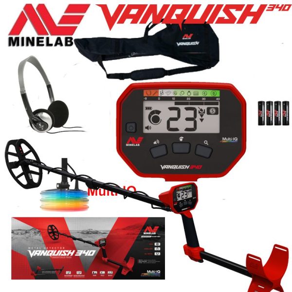Minelab Vanquish 340 Multi-IQ met gratis detectortas.