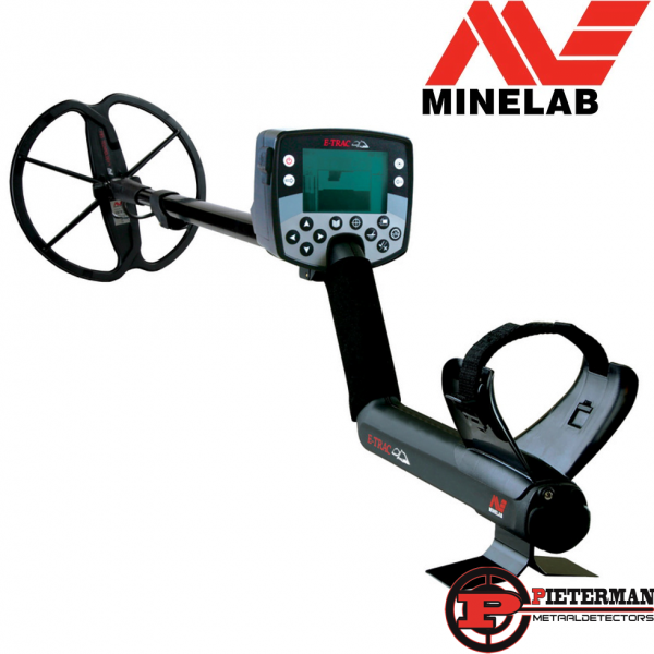 Als nieuwe Minelab E-trac met extra sef zoekschotel en extra ondersteel.