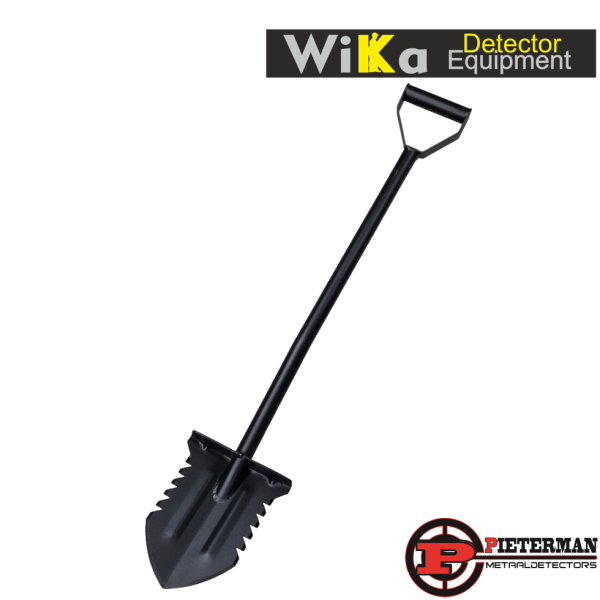 Wika Black tornado gehard stalen schep 95cm met poeder­coating.