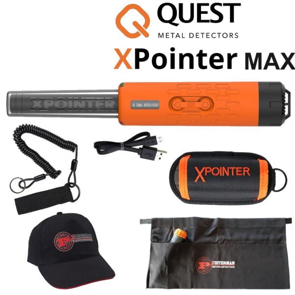 Quest x-pointer max met gratis vondstentas en Pieterman cap.
