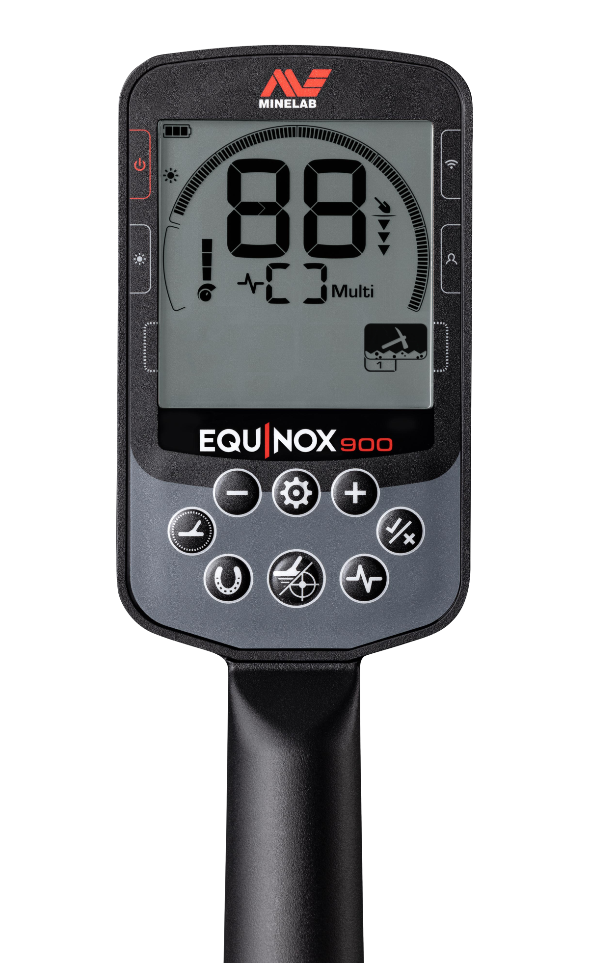 Minelab Equinox 900 (op voorraad) actie met gratis pro-find 40 pinpointer, 6 inch zoekschijf, en inclusief draadloze hoofdtelefoon.