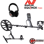 Minelab Equinox 700, met gratis draadloze hoofdtelefoon.